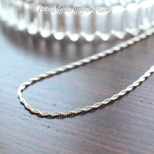 画像4: ダブル鎖の銀製ロングネックレスチェーン【silver925】