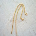 手作りピアスに。当店でもセットいたします。アメリカンタイプピアス・チェーンピアスパーツ・ニッケルフリー・ゴールドK24K18Kニッケルフリー＊日本の職人による最高級ゴールド加工。