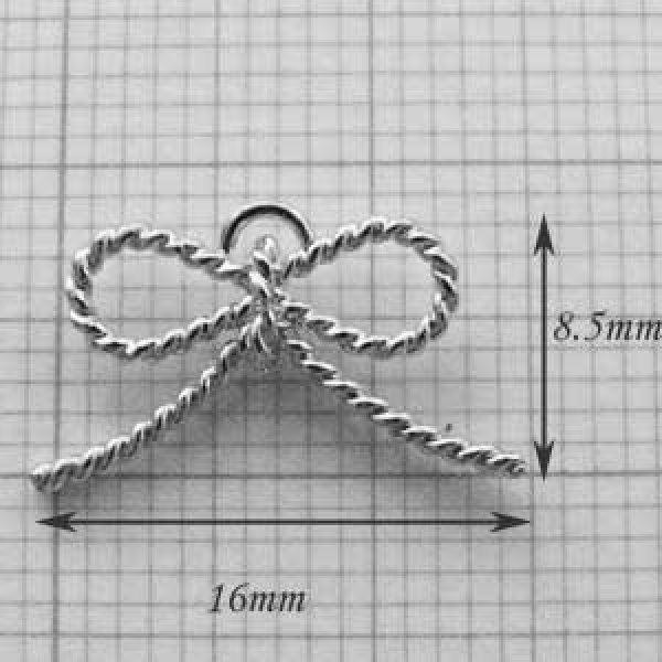 画像4: 華奢でシンプルなリボンチャームのゴールドイヤリング【金属アレルギーの方に配慮したニッケルフリー加工】