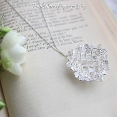 画像5: 【紫陽花】【アジサイ】のペンダントトップ・silver925・職人の技術の粋を極めた本格的な和風作品。 (5)