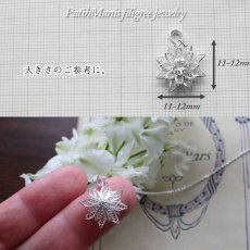 画像6: 蓮の花のネックレス(M3)｜蓮の花を現地職人が軽やかに表現したチャーム【silver925】 (6)