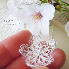 画像7: 桜（L）のネックレス｜本物のさくら・サクラ・Sakuraと同じ大きさのチャーム【silver925】 (7)
