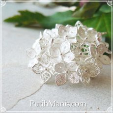 画像4: 【紫陽花】【アジサイ】のブローチ・silver925・職人の技術の粋を極めた本格的な和風作品。 (4)