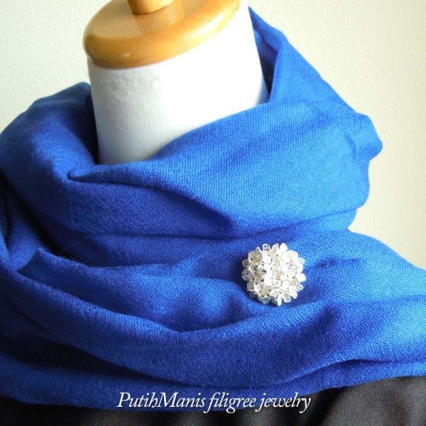 画像6: 【紫陽花】【アジサイ】のブローチ・silver925・職人の技術の粋を極めた本格的な和風作品。