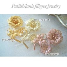 画像8: 絡まる蔦が良いバランスの大振りなお花のブローチ｜銀線細工のブローチ【金属アレルギーの方に配慮したニッケルフリー加工】 (8)