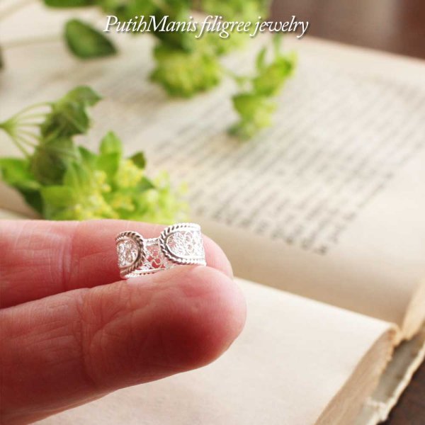 画像4: レースのイヤーカフ|銀線細工の透かしが美しいイヤーカフ【silver925】