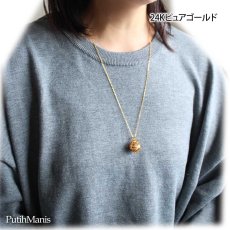 画像13: ロケットチャームのネックレス｜大きめビーズが銀線細工のレースの透かしから見えるチャーム【金属アレルギーの方に配慮したニッケルフリー加工】 (13)