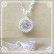 画像1: CZ一粒石のシルバーネックレス｜4月誕生石の代替AAAクラスCZダイヤを銀線細工で包んだネックレス【silver925】 (1)