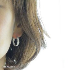 画像9: 三つ編み細工のフープピアスsilver925【フィリグリー・銀線細工】リングとお揃いにできます。 (9)
