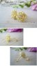 画像2: 蓮の花を美しい透かしの細工で表現してCZ一粒石を入れた小さめのトップのゴールドピアス。金属アレルギーの方にもおすすめできるニッケルフリー加工ニッケルフリー＊日本の職人による最高級ゴールド加工。 (2)