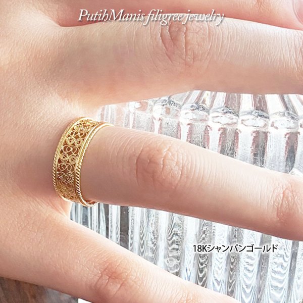 画像11: レースの透かしリング|銀線細工の透かしの繊細さを堪能できるシンプルリング。1号〜18号まで。【金属アレルギーの方に配慮したニッケルフリー加工】