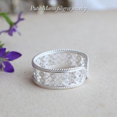画像5: レースの透かしリング｜銀線細工の透かしの繊細さを堪能できるシンプルリング。1号〜18号まで。【silver925】 (5)