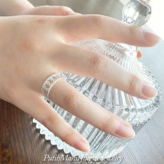画像10: レースの透かしリング｜銀線細工の透かしの繊細さを堪能できるシンプルリング。1号〜18号まで。【silver925】 (10)