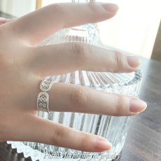 画像12: レースの透かしリング｜銀線細工の透かしの繊細さを堪能できるシンプルリング。1号〜18号まで。【silver925】 (12)