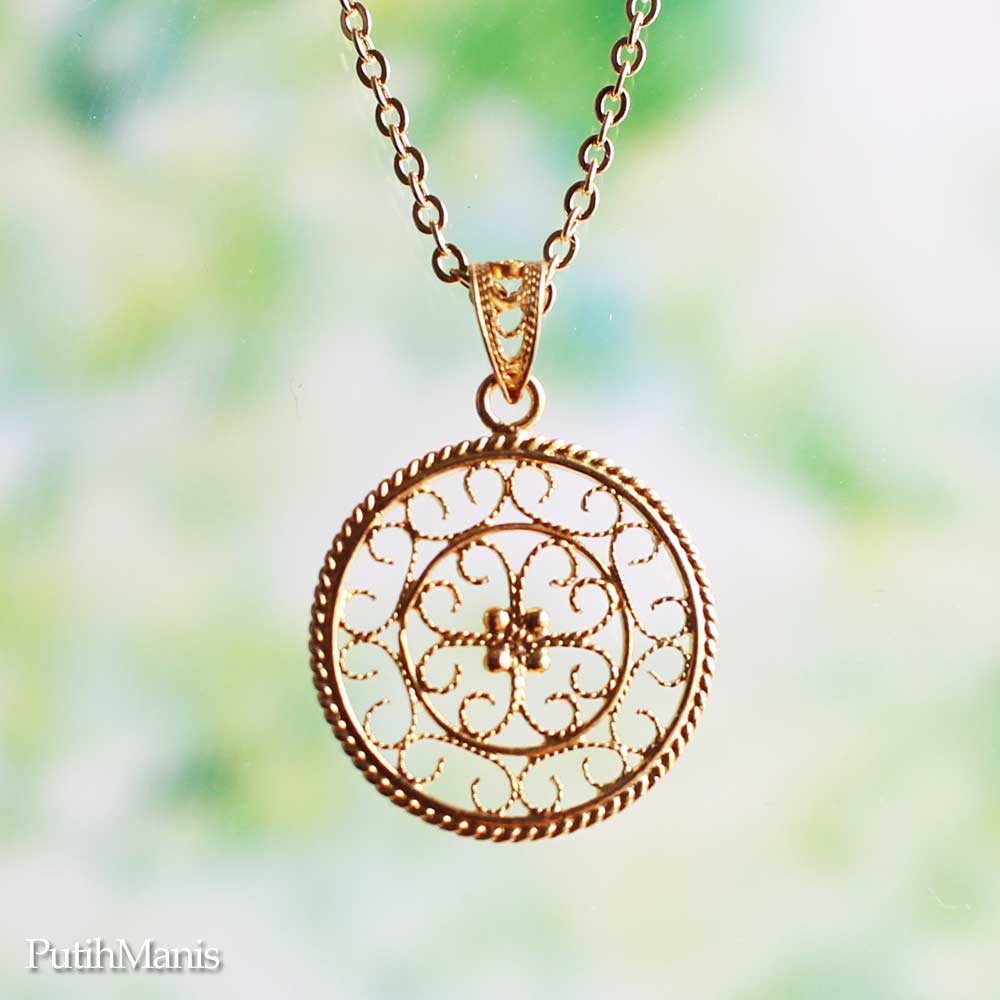 coin, circle, necklace, ニッケルフリー, 金属アレルギー, 銀線細工, フィリグリー, フィリグラーナ