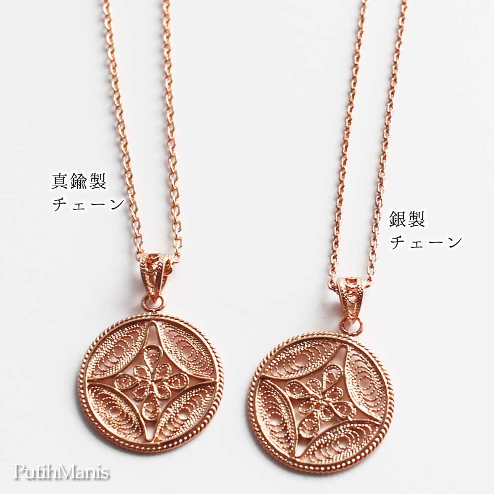 coin, circle, necklace, ニッケルフリー, 金属アレルギー, 銀線細工, フィリグリー, フィリグラーナ
