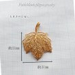 画像11: 楓の葉っぱ・メイプルリーフのペンダントトップ・銀線細工ロングネックレス用【金属アレルギーの方に配慮したニッケルフリー加工】