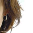 画像2: 5連のワイヤーが複雑な光を生み出すフープピアスsilver925【フィリグリー・銀線細工】